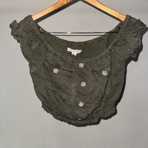 Aeropostale Olive Green Top